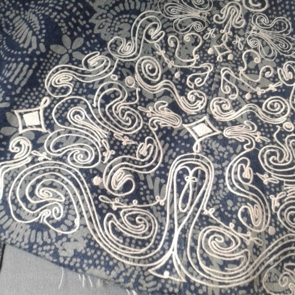 SOLD l High Waist Printed Bellbottom Jeans - Picture 2 of 5